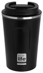 Ecolife Coffee Cup Ποτήρι Θερμός σε Γκρι χρώμα 0.37lt