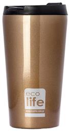 Ecolife Coffee Cup Ποτήρι Θερμός σε Καφέ χρώμα 0.37lt