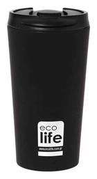 Ecolife Ποτήρι Θερμός Ανοξείδωτο BPA Free Black 370ml