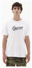Emerson Ανδρικό T-shirt Λευκό με Στάμπα