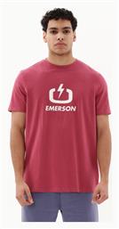 Emerson Ανδρικό T-shirt Raspberry με Στάμπα