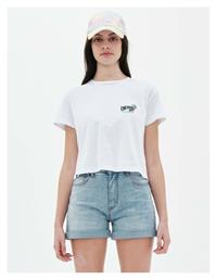 Emerson Γυναικείο Αθλητικό Crop T-shirt Λευκό από το Outletcenter