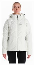 Emerson Κοντό Γυναικείο Puffer Μπουφάν Off White, Εκρού από το Zakcret Sports