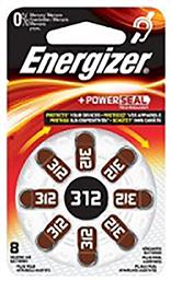 Energizer Μπαταρίες Ακουστικών Βαρηκοΐας 312 1.4V 8τμχ από το DealsShop