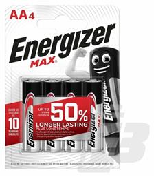 Energizer Max Αλκαλικές Μπαταρίες AA 1.5V 4τμχ