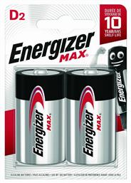 Energizer Max Αλκαλικές Μπαταρίες D 1.5V 2τμχ