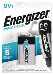 Energizer Max Plus Αλκαλική Μπαταρία 9V 1τμχ