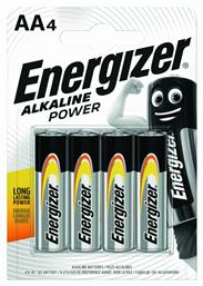 Energizer Power Αλκαλικές Μπαταρίες AA 1.5V 4τμχ