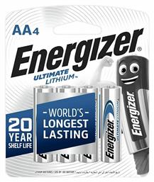 Energizer Ultimate Μπαταρίες Λιθίου AA 1.5V 4τμχ από το e-shop