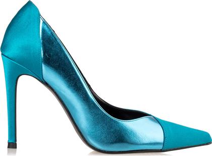 Envie Shoes Μυτερές Γόβες από Λουστρίνι με Τακούνι Στιλέτο Μπλε από το MyShoe