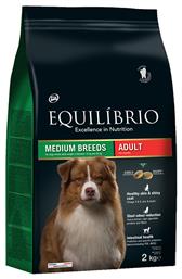 Equilibrio Adult Medium 2kg Ξηρά Τροφή για Ενήλικους Σκύλους Μεσαίων Φυλών με Κοτόπουλο, Ρύζι και Ψάρια