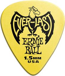 Ernie Ball Πένα Κιθάρας Everlast Yellow Πάχους 1.5mm Συσκευασία 1τμχ από το Public