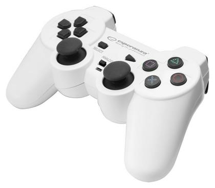 Esperanza Trooper Ενσύρματο Gamepad για PC / PS3 White από το e-shop