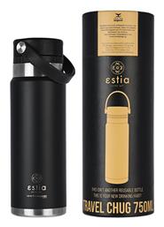 Estia Μπουκάλι Θερμός Estia Travel Chug Save Aegean Midnight Black 750ml