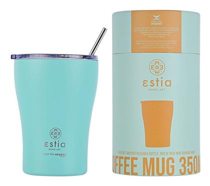 Estia Coffee Mug Save The Aegean 350ml Bermuda Green