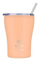 Estia Coffee Mug Save The Aegean Ποτήρι Θερμός Ανοξείδωτο BPA Free PEACH FUZZ 350ml με Καλαμάκι