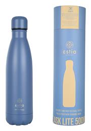 Estia Flask Lite Save the Aegean Μπουκάλι Θερμός Ανοξείδωτο BPA Free Denim Blue 500ml