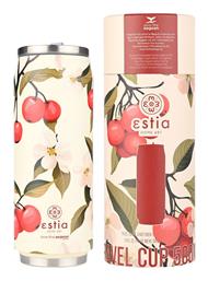 Estia Travel Cup Save the Aegean Ποτήρι Θερμός Ανοξείδωτο SAKURA WHISPER 500ml με Καλαμάκι