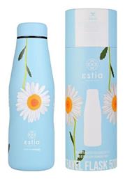 Estia Travel Flask Save the Aegean Μπουκάλι Θερμός Ανοξείδωτο BPA Free DREAMY SKY 500ml με Καλαμάκι