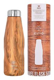 Estia Travel Flask Save the Aegean Μπουκάλι Θερμός Ανοξείδωτο BPA Free Sekoya 500ml