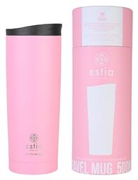 Estia Travel Mug Save The Aegean Ποτήρι Θερμός Ανοξείδωτο Blosson Rose 500ml