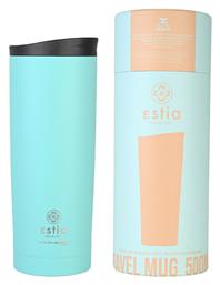 Estia Travel Mug Save The Aegean Ποτήρι Θερμός Ανοξείδωτο BPA Free Bermuda Green 500ml