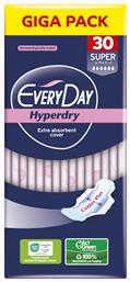 Every Day Hyperdry Super Ultra Plus Σερβιέτες με Φτερά για Αυξημένη Ροή 30τμχ