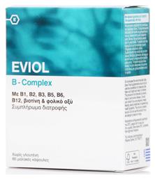Eviol B-Complex Βιταμίνη για Ενέργεια, τα Μαλλιά & τo Δέρμα 60 μαλακές κάψουλες