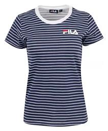 Fila Ara Γυναικείο Αθλητικό T-shirt Ριγέ Navy Μπλε από το Z-mall