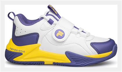 Fila Αθλητικά Παιδικά Παπούτσια Μπάσκετ Memory Pick 2 Nanobionic White / Purple / Yellow από το E-tennis