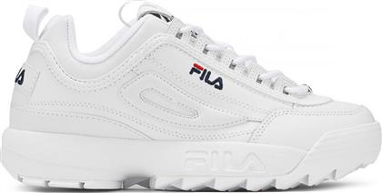 Fila Disruptor II Premium Γυναικεία Chunky Sneakers Λευκά από το Altershops