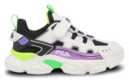 Fila Παιδικά Sneakers Ανατομικά με Σκρατς Λευκά από το Dpam