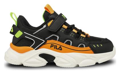 Fila Παιδικά Sneakers Ανατομικά με Σκρατς Μαύρα