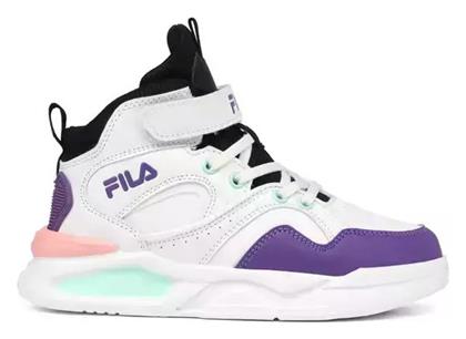 Fila Παιδικά Sneakers High με Σκρατς Λευκά