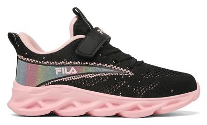 Fila Παιδικά Sneakers Memory Strass 2 με Σκρατς Μαύρα από το Z-mall