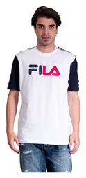 Fila Todd Ανδρικό T-shirt White / Peacoat με Λογότυπο από το Z-mall