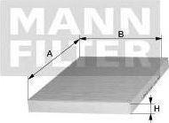 Φίλτρο Καμπίνας Άνθρακος Mann Filters CUK3037