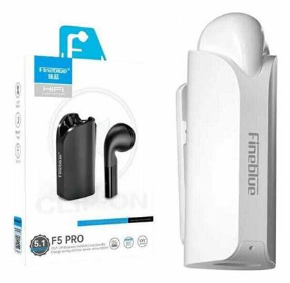 Fineblue F5 Pro Earbud Bluetooth Handsfree Ακουστικό με Θήκη Φόρτισης Λευκό από το Filinda