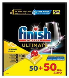 Finish Powerball Ultimate All in One 2x50 Κάψουλες Πλυντηρίου Πιάτων με Άρωμα Λεμόνι από το e-Fresh