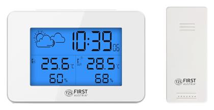First Austria FA-2461-6-WI Ασύρματος Μετεωρολογικός Σταθμός Ψηφιακός Λευκός από το e-shop