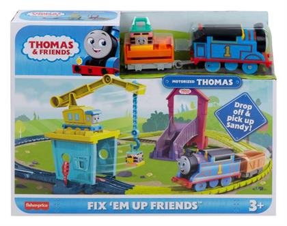 Fisher Price Thomas & Friends Πίστα και Σταθμός Επισκευών με την Καρλι και τη Σάντι Σετ με Τρενάκι για 3+ Ετών