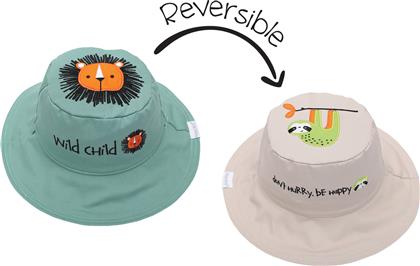 Flapjackkids Παιδικό Καπέλο Bucket Υφασμάτινο Αντηλιακό Πράσινο