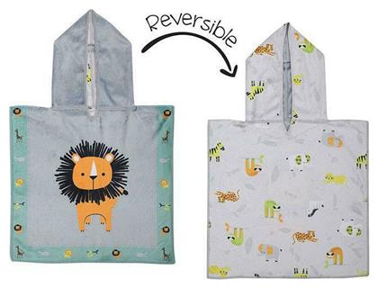 Flapjackkids UPF50+ Lion/Zoo Πόντσο Διπλής Όψης από το Spitishop