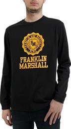 Franklin & Marshall Ανδρική Μπλούζα Μακρυμάνικη Μαύρη