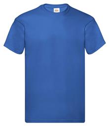 Fruit of the Loom Original T Ανδρικό Διαφημιστικό T-shirt Κοντομάνικο Royal Blue από το Blooza