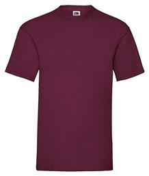 Fruit of the Loom Valueweight Τ Ανδρικό Διαφημιστικό T-shirt Κοντομάνικο Burgundy