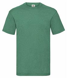 Fruit of the Loom Valueweight Τ Ανδρικό Διαφημιστικό T-shirt Κοντομάνικο Heather Green