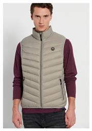 Funky Buddha Αμάνικο Ανδρικό Μπουφάν Puffer Γκρι από το Outletcenter