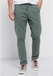 Funky Buddha Ανδρικό Παντελόνι Chino σε Κανονική Εφαρμογή Dusty Green από το Outletcenter