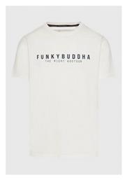 Funky Buddha Ανδρικό T-shirt Κοντομάνικο Λευκό από το Outletcenter